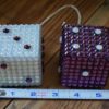 Swarovski Crystal Dice - Amethyst & White Opal w/ Offset