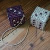 Swarovski Crystal Dice - Amethyst & Crystal