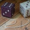 Swarovski Crystal Dice - Amethyst & Crystal