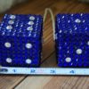 Swarovski Crystal Dice - Cobalt Blue & Crystal