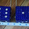 Swarovski Crystal Dice - Cobalt Blue & Crystal