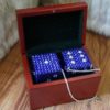 Swarovski Crystal Dice - Cobalt Blue & Crystal