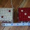 Swarovski Crystal Dice - Siam & Crystal w/ Offset