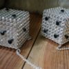 Swarovski Crystal Dice - Crystal & Jet Black