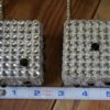 Swarovski Crystal Dice - Crystal & Jet Black