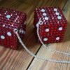 Swarovski Crystal Dice - Siam & White Opal